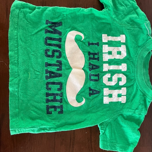 Toddler 2t Irish I Had A Mustache St. Patrick’s Day Shirt, Carter’s 2t - Picture 2 of 4